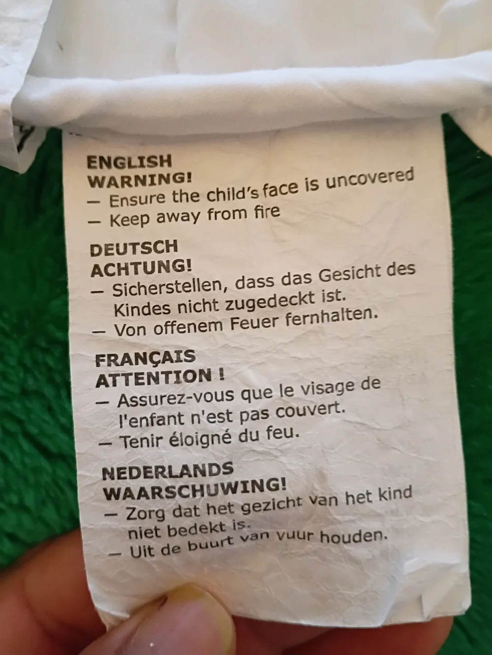 IKEA LEN Duvet Insert Crib White. 49 X 43